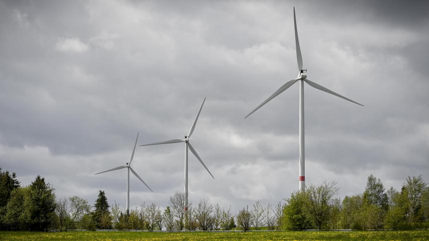 <p>Der Windpark bei Emmels: Ein Windkraftrahmenplan soll mögliche Standorte in der DG ausweisen.</p>